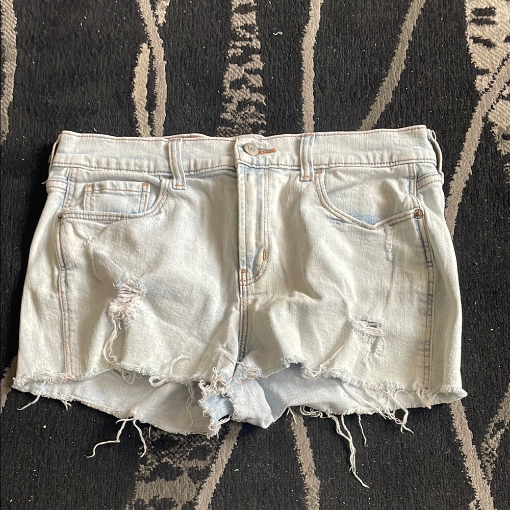 Old Navy Jean Shorts Distressed Frayed Hem